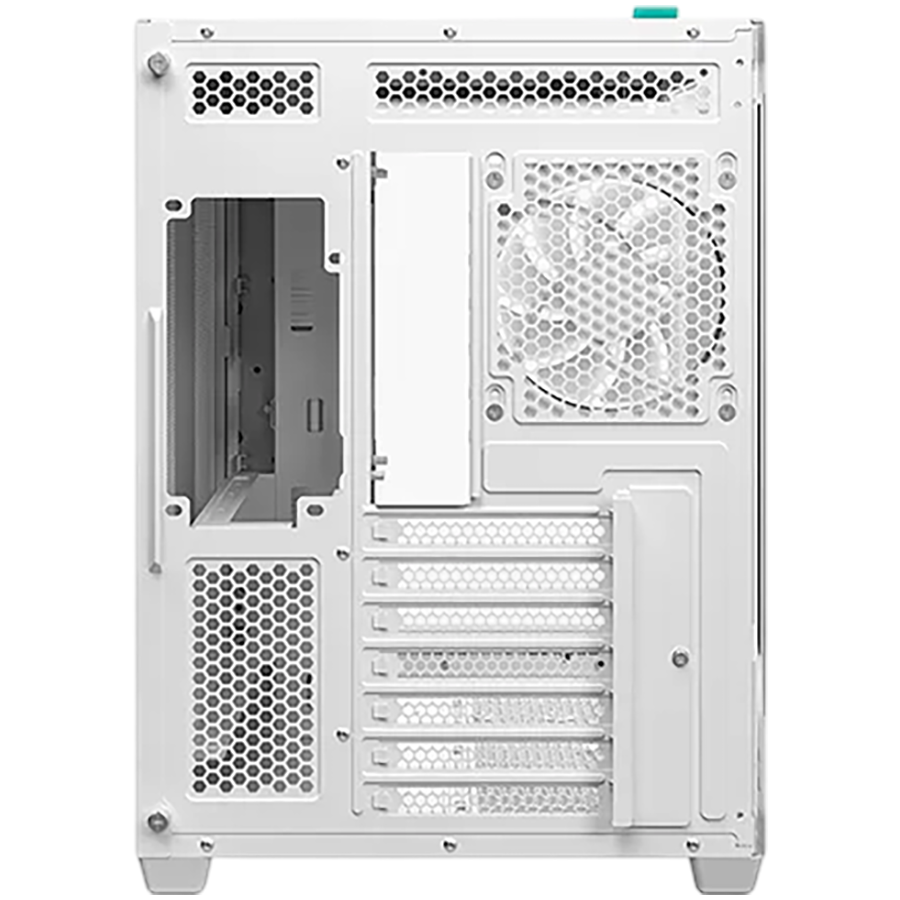 DeepCool CG530U 4F WH, Mid Tower, Mini-ITX/Micro-ATX/ATX, Rear Connector support, 2xUSB3.0, 1xType-C Gen 2, 1xAudio, 3x120mm ARGB Reverse Fan, 1x120mm ARGB Fan, Tempered Curved Glass, Mesh Panel, White, 2Y, R-CG530U-WHAGA4-G - Image 3