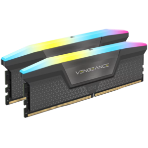 CORSAIR VENGEANCE RGB DDR5 64GB (2 x 32GB) DDR5 5600 CL40-44-44-90 1.25V AMD EXPO & Intel XMP - Gray