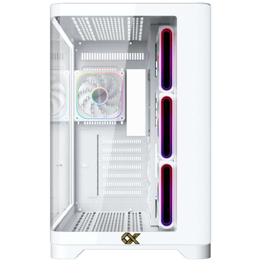 Crystal Storm Arctic V2 EN49408 (WH,EATX,U3+U2,Front Curved & Left TG,3PCS J22A PWM Arctic Reverse & 1PC J22A PWM Arctic,ARGB PCB) - Image 2
