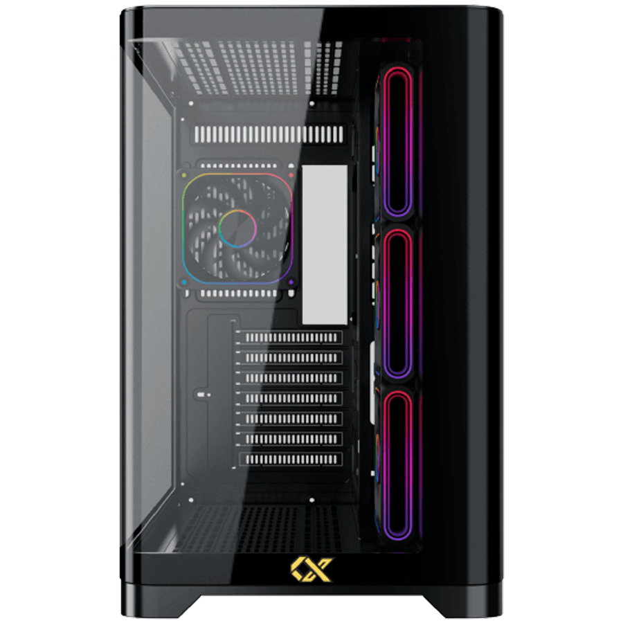 Crystal Storm V2 EN49392 (BK,EATX,U3+U2,Front Curved & Left TG,3PCS J22A PWM Reverse & 1PC J22A PWM,ARGB PCB) - Image 2
