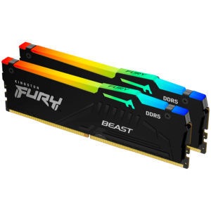 Kingston DRAM 64GB 6000MT/s DDR5 CL36 DIMM (Kit of 2) FURY Beast RGB EXPO