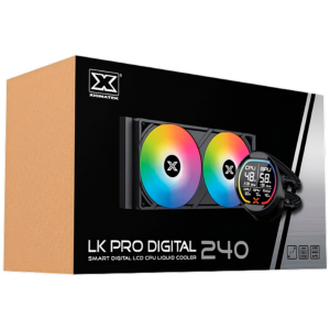 LK Pro 240 Digital EN47428 (BK AIO,Digital LCD Pump & 240mm PWM Fan,Mini ARGB Controller,Intel & AMD & 20xx)