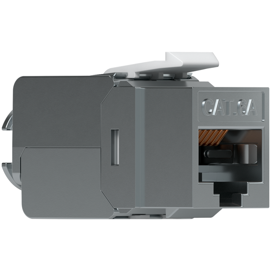 Ubiquiti UniFi UACC-Keystone-Jack-C6A Toolless keystone for terminating a Cat6A Ethernet jack without the use of a punch-down or crimping tool, (12) Keystone Jacks per pack - Image 2