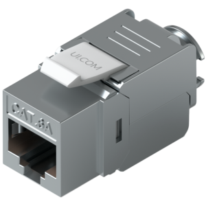 Ubiquiti UniFi UACC-Keystone-Jack-C6A Toolless keystone for terminating a Cat6A Ethernet jack without the use of a punch-down or crimping tool, (12) Keystone Jacks per pack