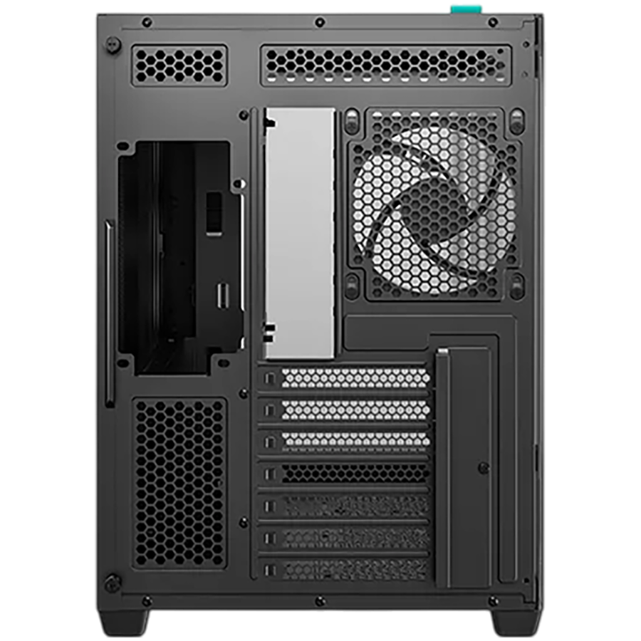 DeepCool CG530U 4F, Mid Tower, Mini-ITX/Micro-ATX/ATX, Rear Connector support, 2xUSB3.0, 1xType-C Gen 2, 1xAudio, 3x120mm ARGB Reverse Fan, 1x120mm ARGB Fan, Tempered Curved Glass, Mesh Panel, Black, 2Y, R-CG530U-BKAGA4-G - Image 3