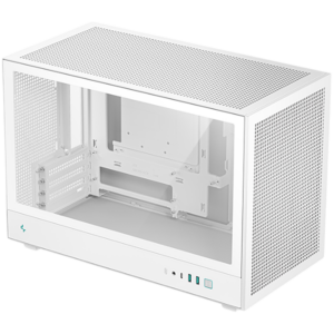 DeepCool CH260 WH, Mini Tower, Mini-ITX/Micro-ATX, 2xUSB3.0, 1xType-C Gen 2, 1xAudio, Mesh Panel, White, 2Y, R-CH260-WHNGM0-G-1
