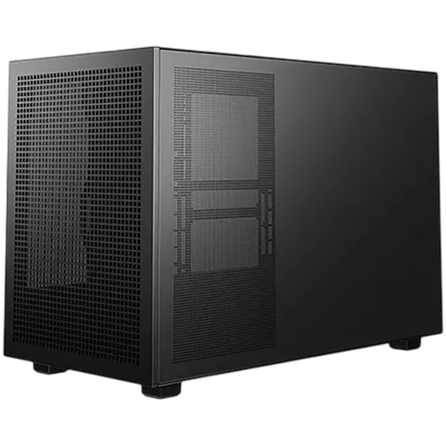 DeepCool CH260 WOOD, Mini Tower, Mini-ITX/Micro-ATX, 2xUSB3.0, 1xType-C Gen 2, 1xAudio, Mesh Panel, Black, 2Y, R-CH260-BKNWM0-G-1 - Image 4