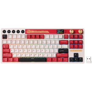 ROYAL KLUDGE RK M87 Famicom Gaming Keyboard Cream switch