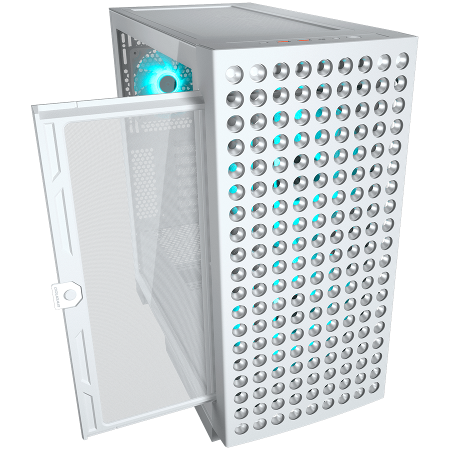 COUGAR AIRFACE ECO RGB PC Case, Mid Tower, White - Image 3