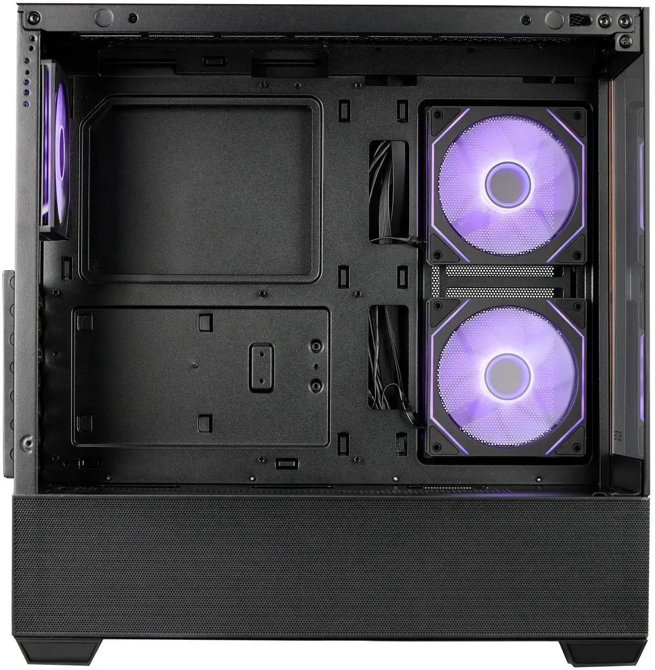 Кутия CoolerMaster Elite 690 Wood - Черна - Image 4