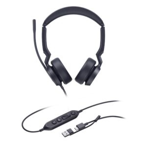 Yealink UH44 Dual UC USB-C/A жични слушалки