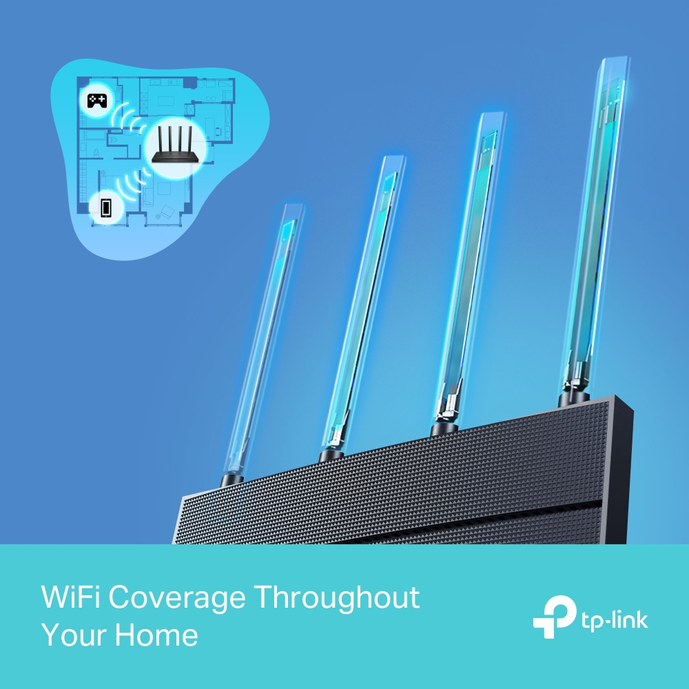 2-лентов Gigabit wi-fi 6 рутер TP-Link Archer AX12 AX1500 (v) - Image 5
