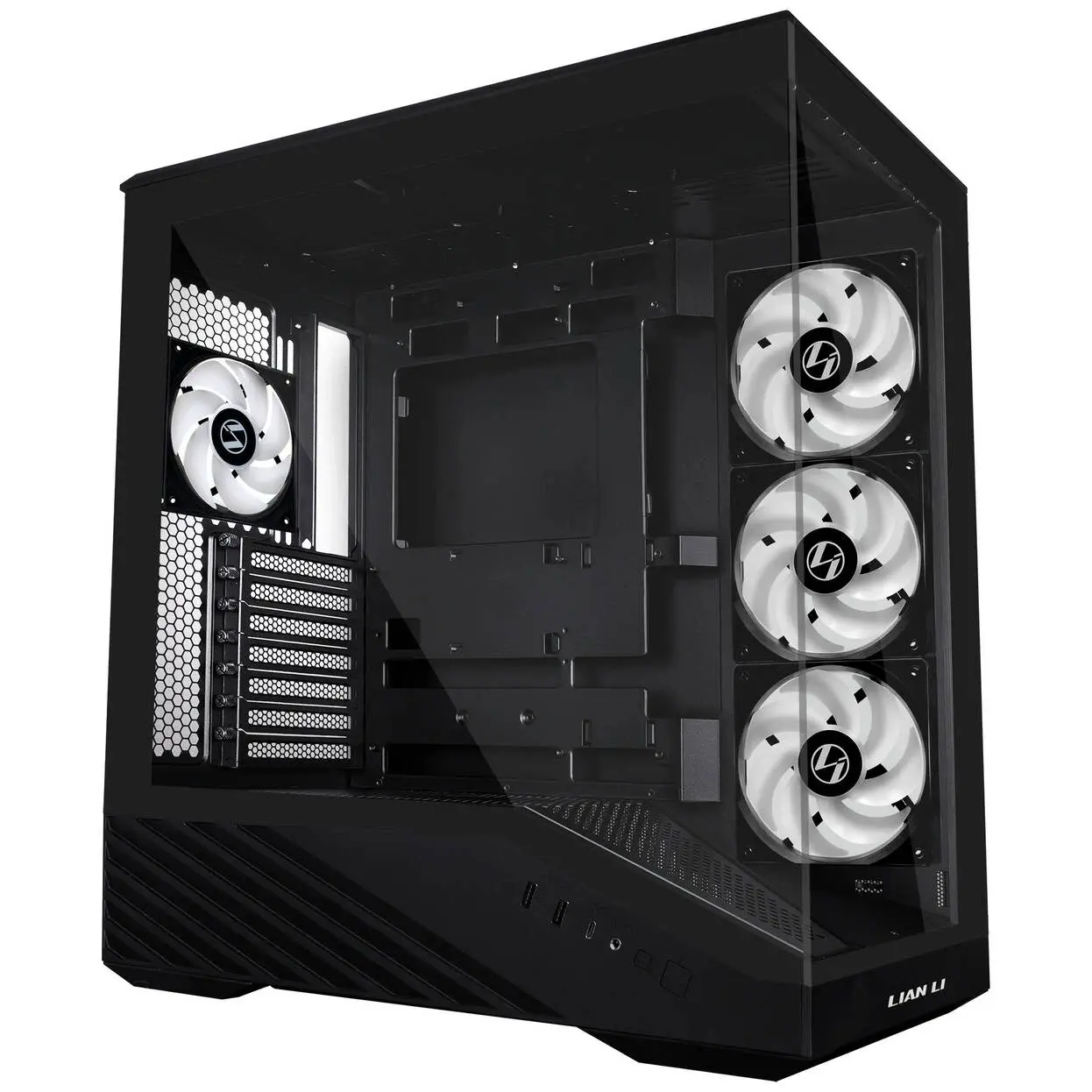 Кутия Lian Li Vector V100 ARGB Mid-Tower, Tempered Glass - Black - LL-CASE-GELI-975 - Image 2