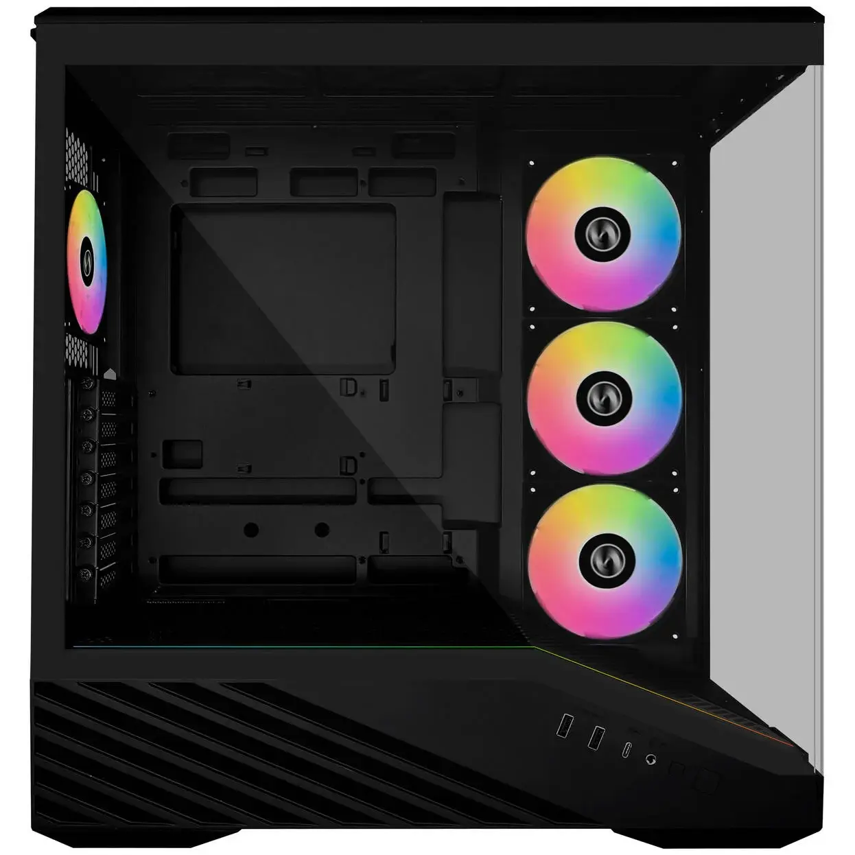 Кутия Lian Li Vector V100 ARGB Mid-Tower, Tempered Glass - Black - LL-CASE-GELI-975 - Image 4