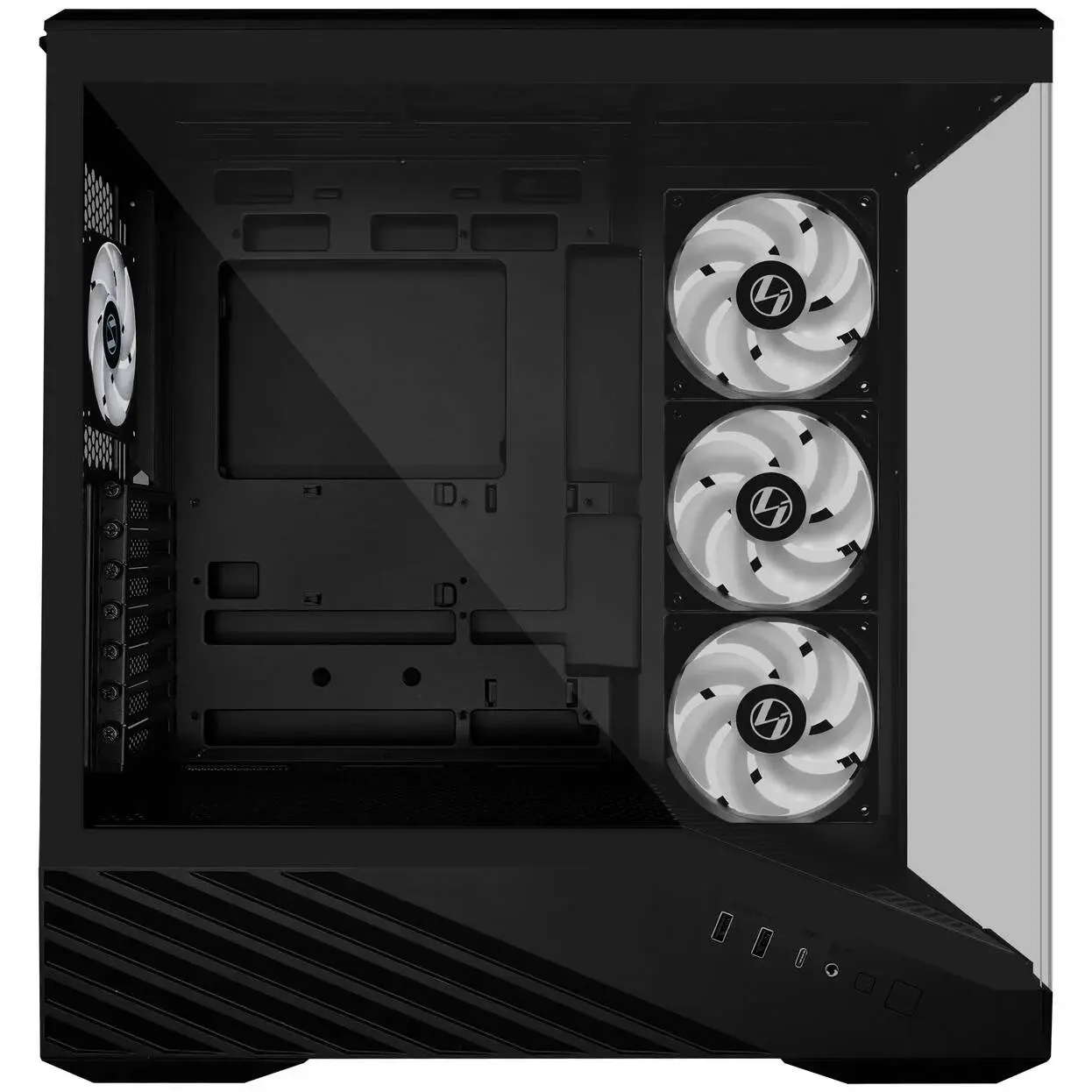 Кутия Lian Li Vector V100 ARGB Mid-Tower, Tempered Glass - Black - LL-CASE-GELI-975 - Image 5