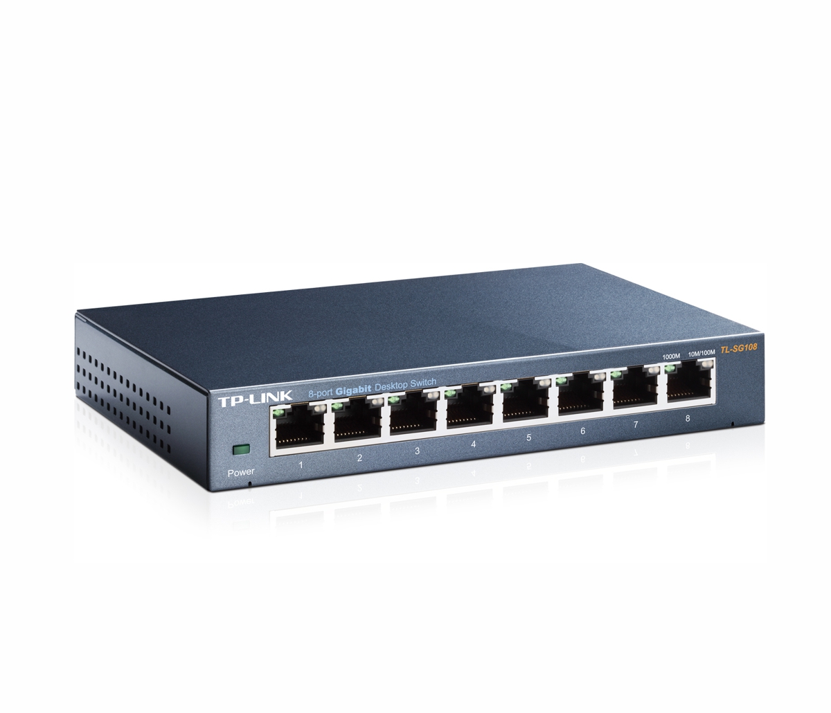 8-port Gigabit Desktop Switch, QoS, IGMP snooping, desktop, steel housing, TL-TL-SG108 - Image 2