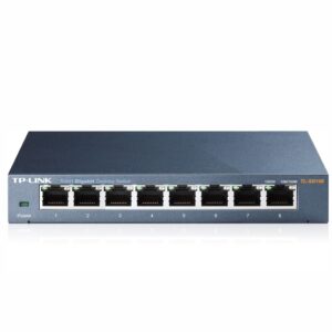 8-port Gigabit Desktop Switch, QoS,  IGMP snooping, desktop, steel housing, TL-TL-SG108