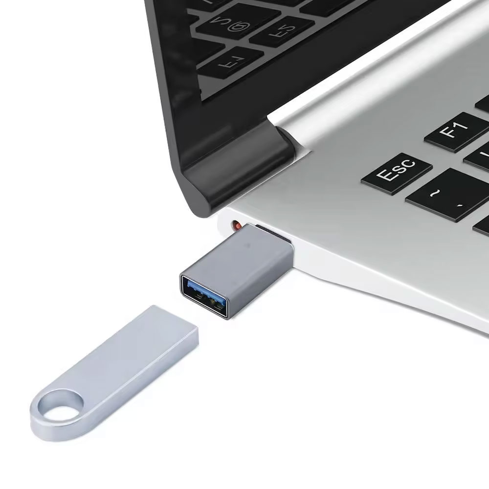 Преходник DeTech, USB (F) – USB C (M) OTG, Различни цветове - 17855 - Image 2