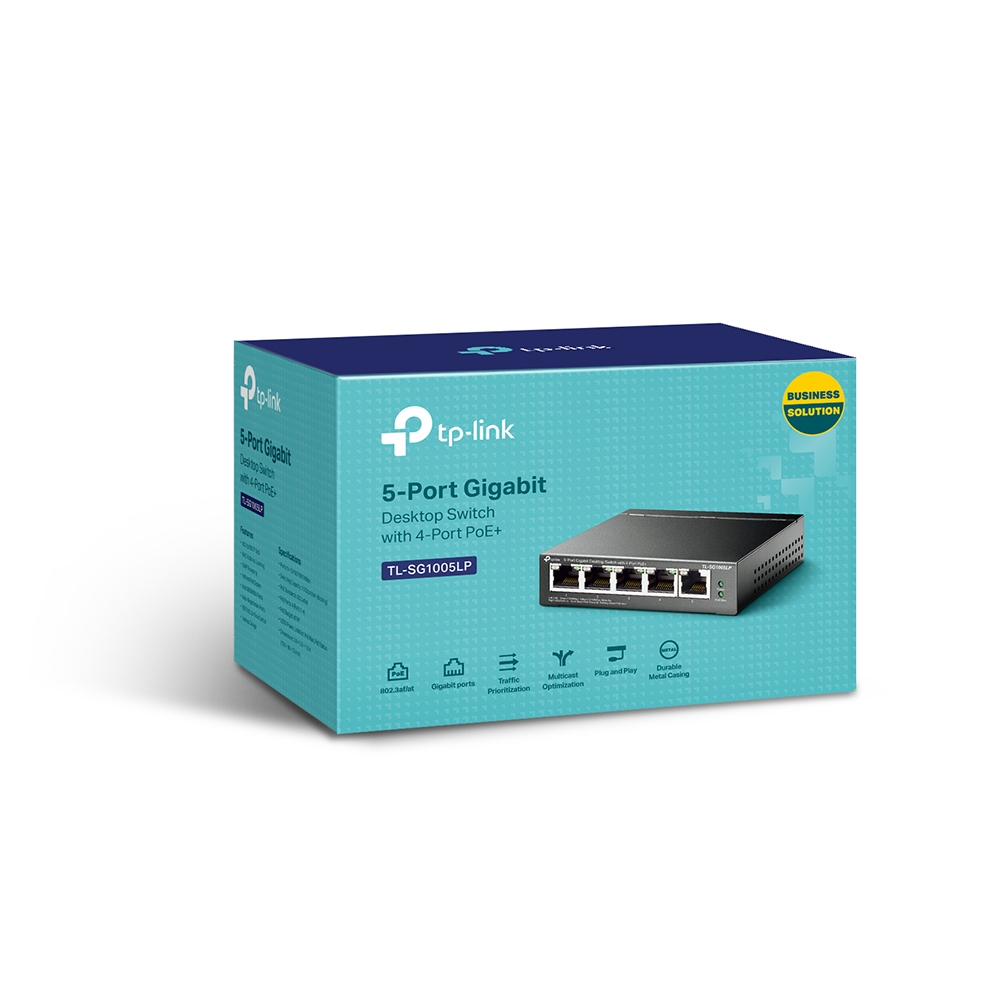 5-портов Gigabit комутатор TP-Link TL-SG1005LP с 4 PoE+ порта - Image 5