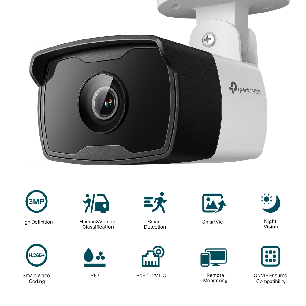 3MP външна IR булет мрежова камера TP-Link VIGI C330I(2.8mm) - Image 2
