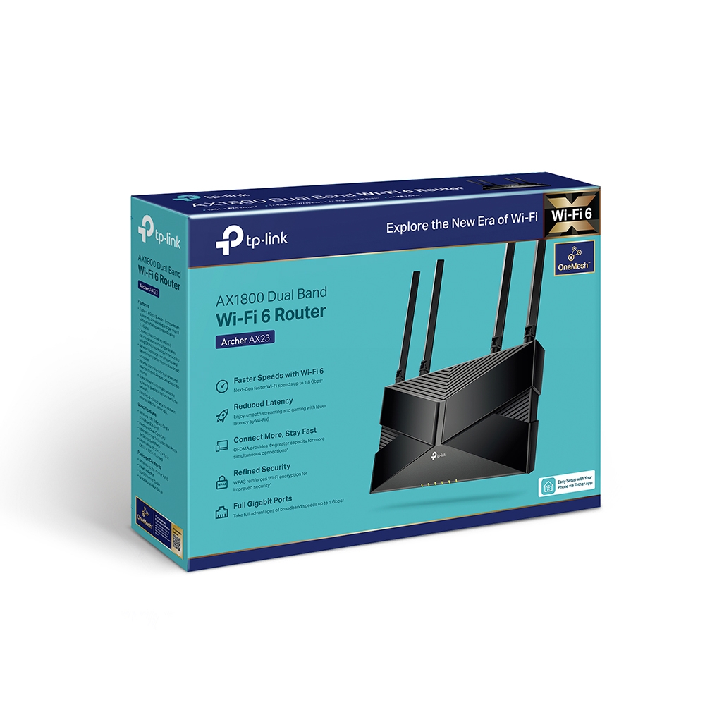2-лентов Wi-Fi 6 безжичен рутер TP-Link Archer AX23 AX1800 - Image 5