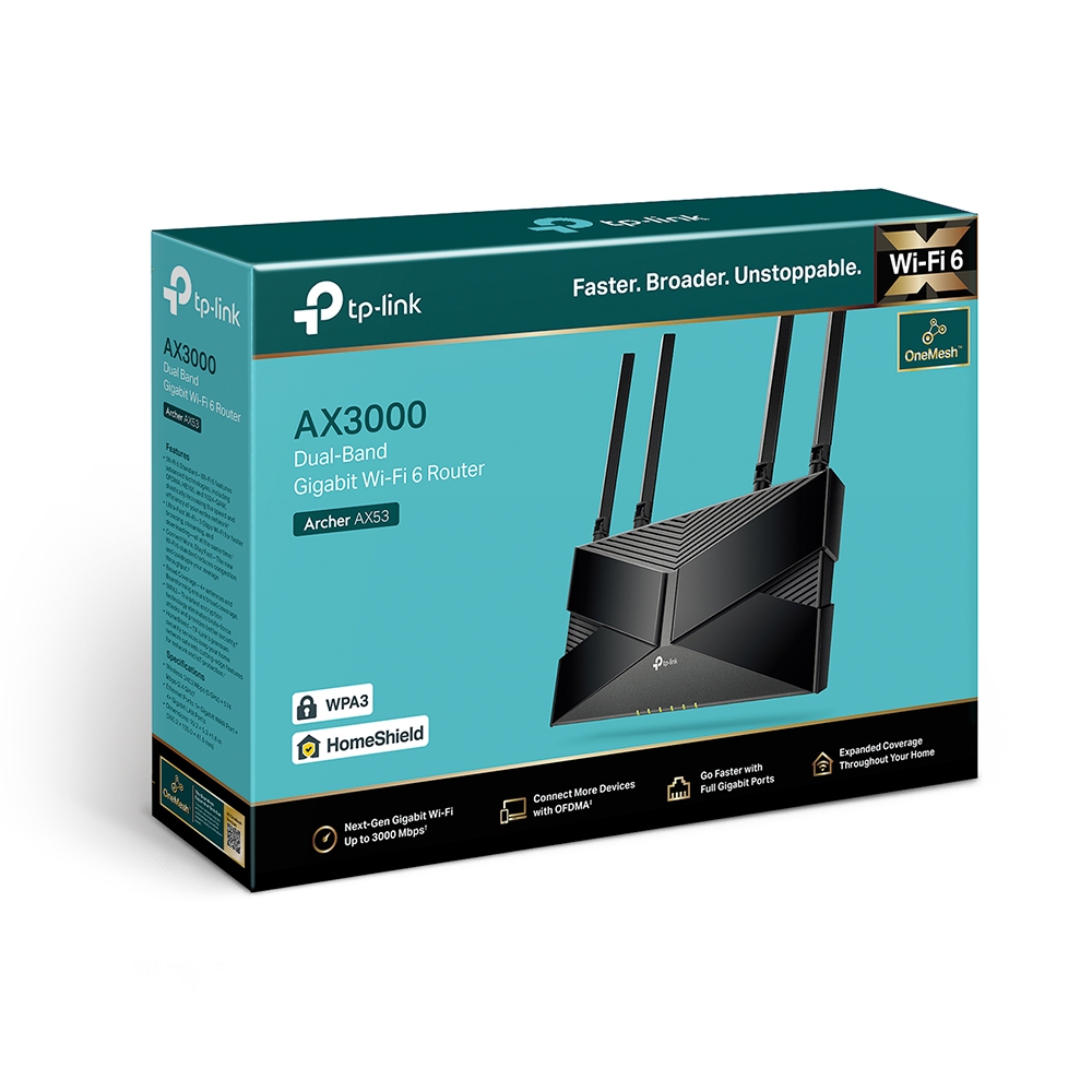 2-лентов Gigabit Wi-Fi 6 рутер TP-Link Archer AX53 AX3000 - Image 4