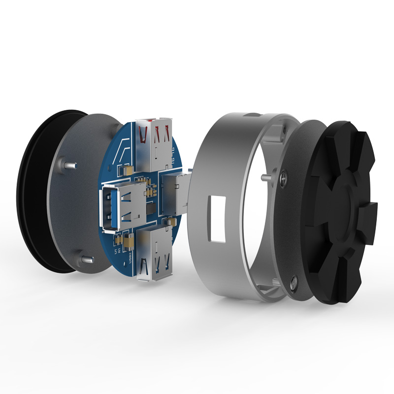 Алуминиев USB3.0 хъб с 3 USB 3.0 порта Orico ANS1 - Image 2