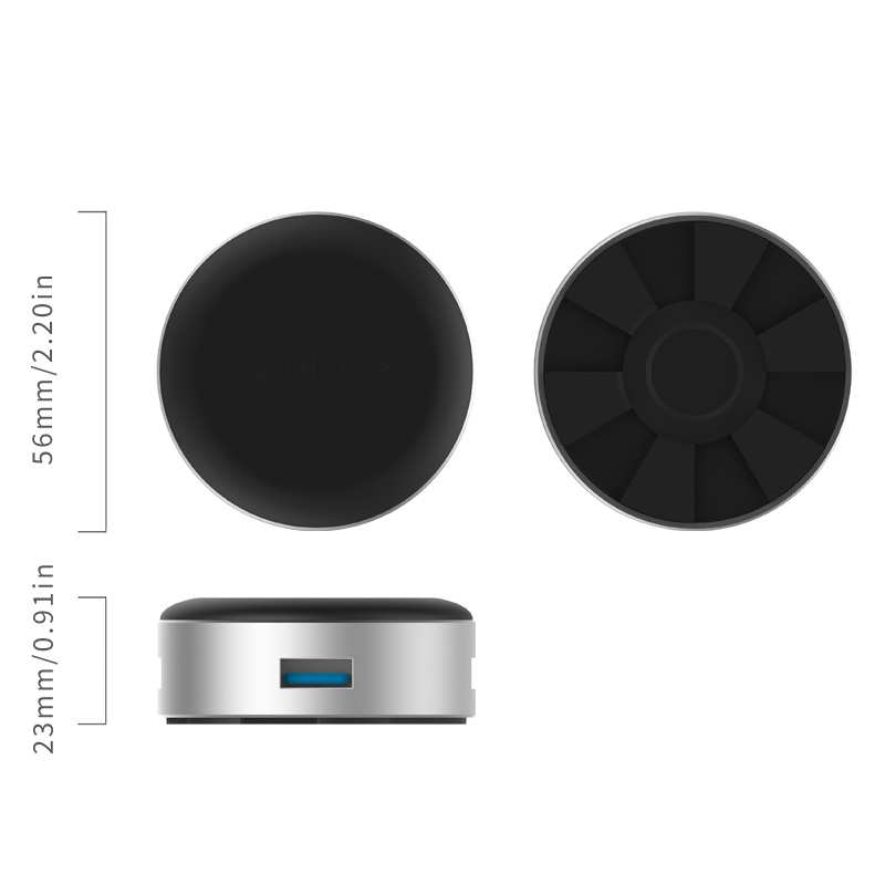 Алуминиев USB3.0 хъб с 3 USB 3.0 порта Orico ANS1 - Image 3