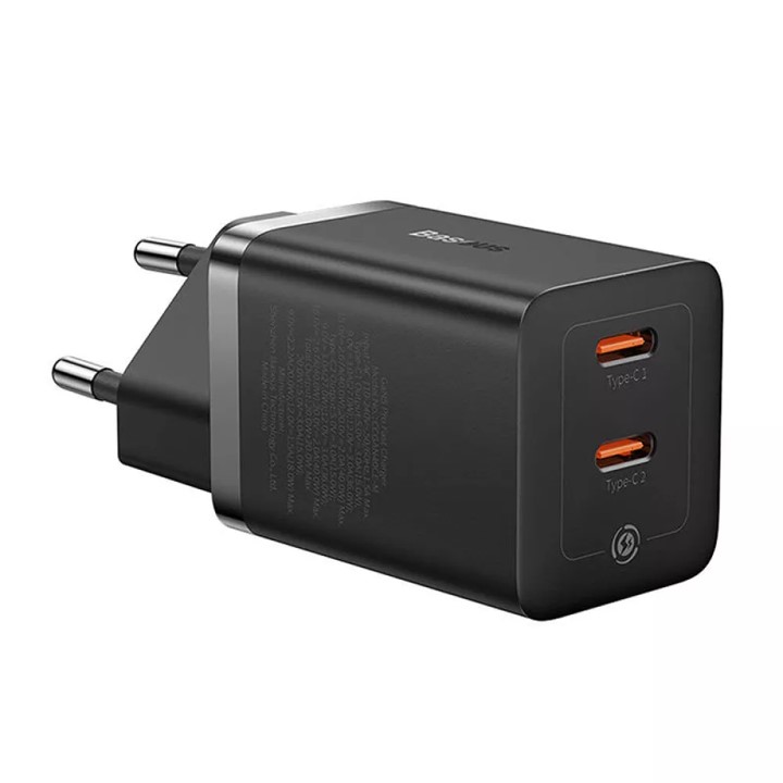 Зарядно устройство Baseus GaN5 Pro 2xUSB-C 40W CCGP180101 - черно - Image 2