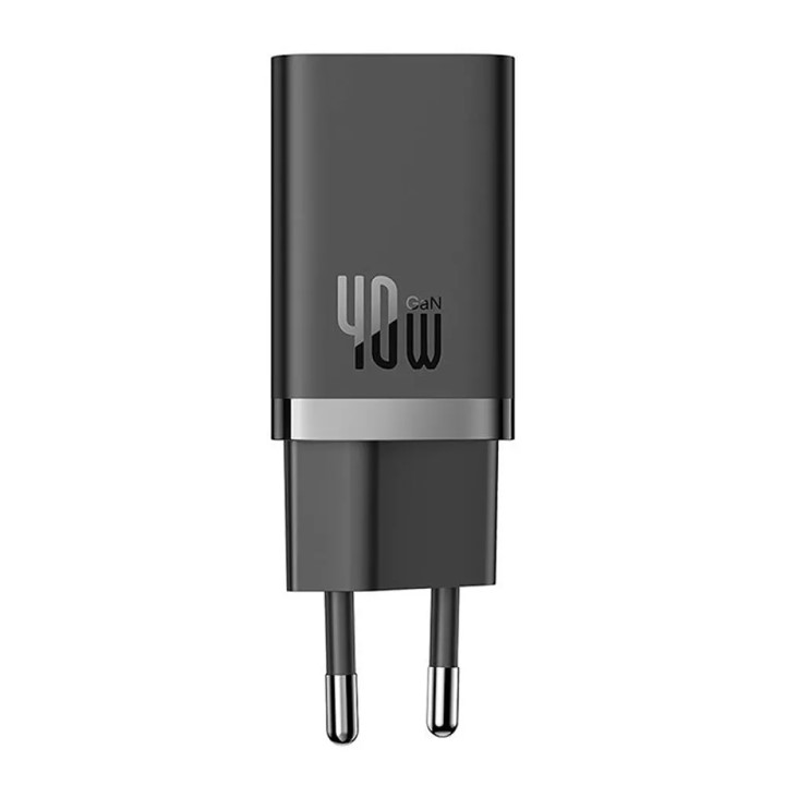 Зарядно устройство Baseus GaN5 Pro 2xUSB-C 40W CCGP180101 - черно - Image 3