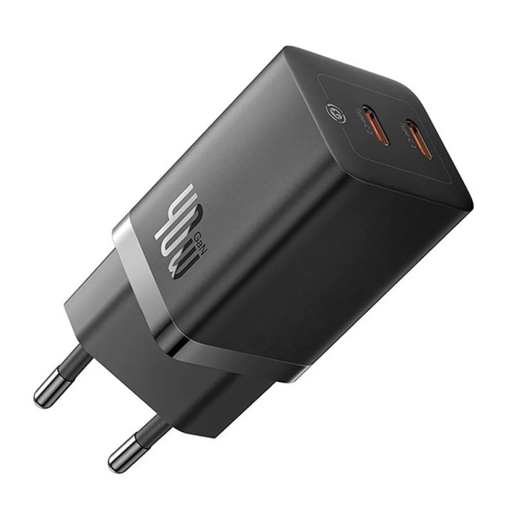 Зарядно устройство Baseus GaN5 Pro 2xUSB-C 40W CCGP180101 - черно - Image 4