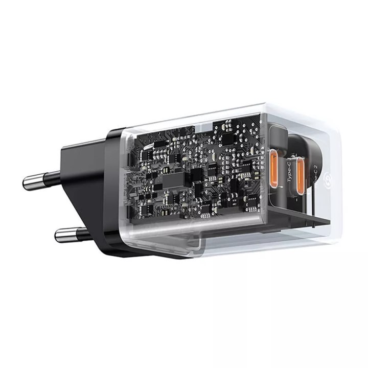 Зарядно устройство Baseus GaN5 Pro 2xUSB-C 40W CCGP180101 - черно - Image 5