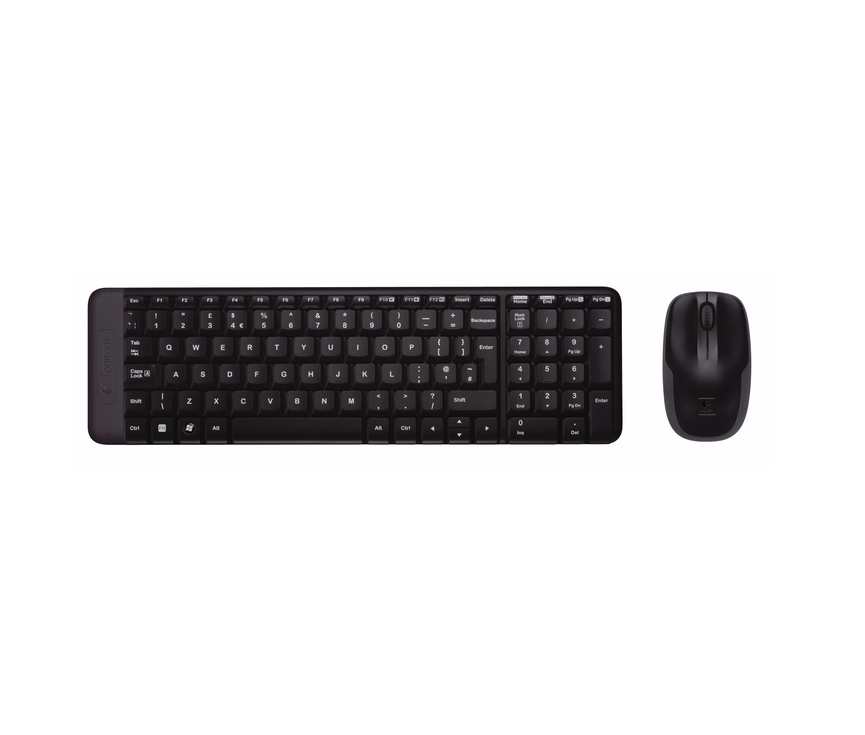 Kомплект клавиатура и мишка Logitech MK220 920-003161 БДС Layout безжични