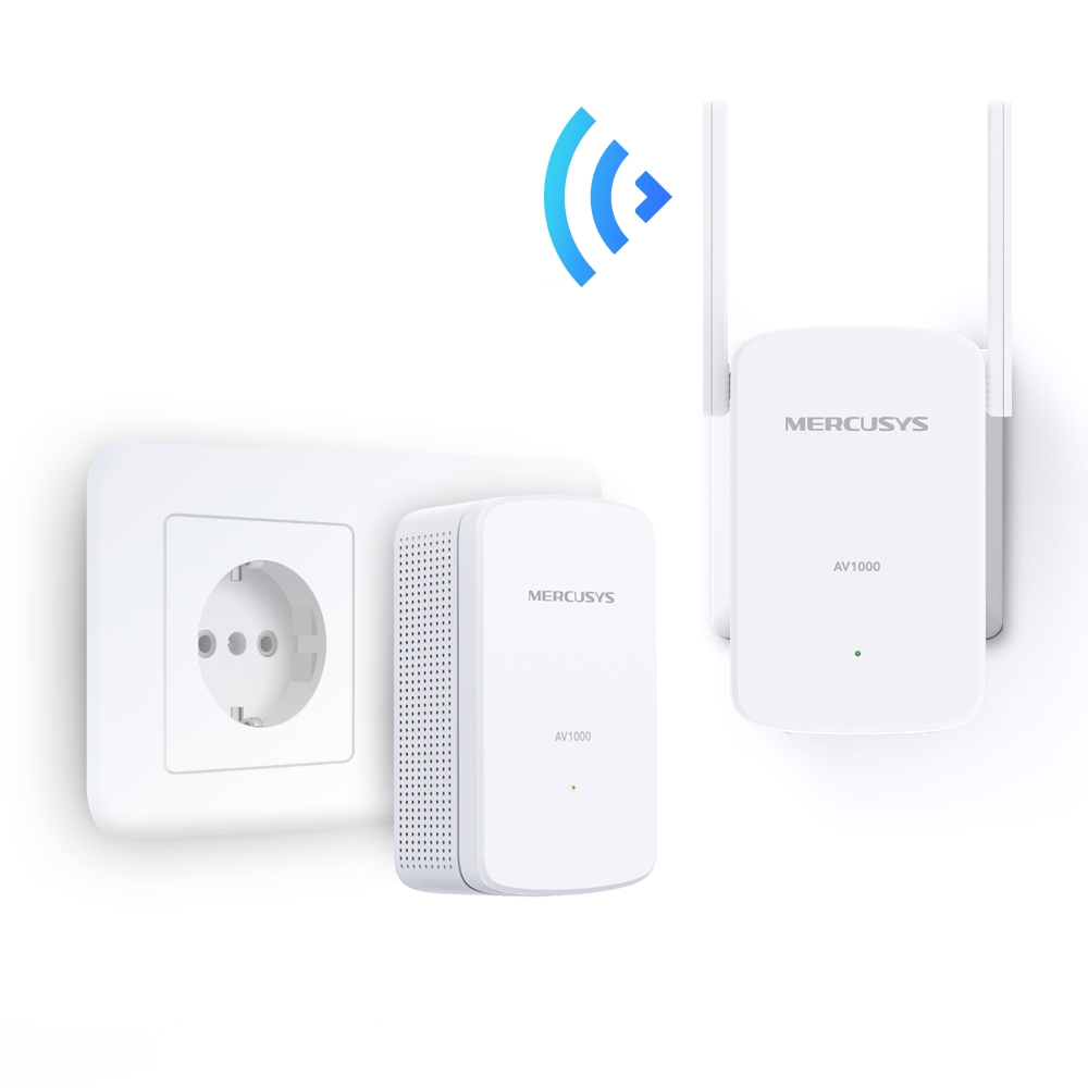 Гигабитен Powerline Адаптер WiFi Kit Mercusys MP510 KIT AV1000 - Image 3
