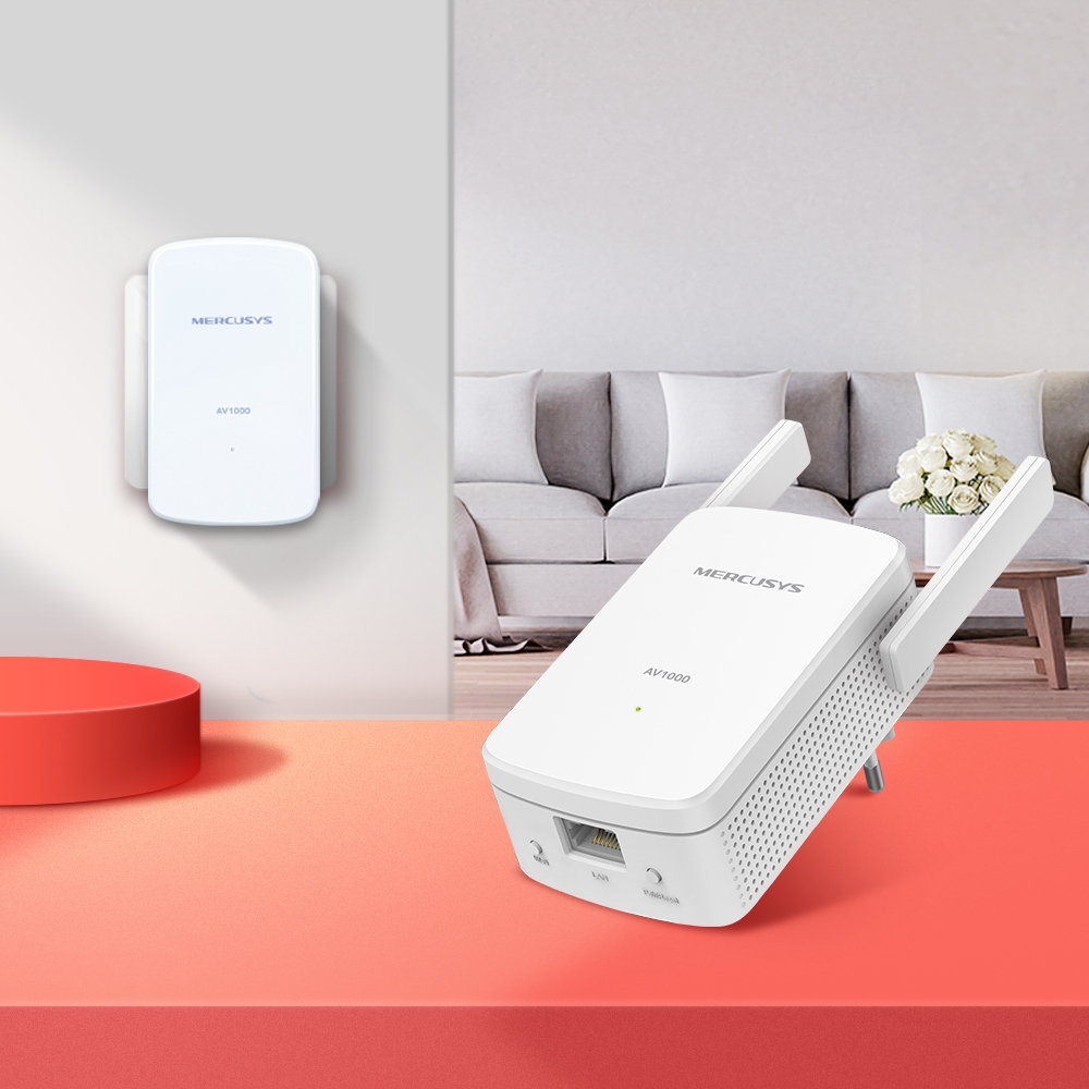 Гигабитен Powerline Адаптер WiFi Kit Mercusys MP510 KIT AV1000 - Image 4