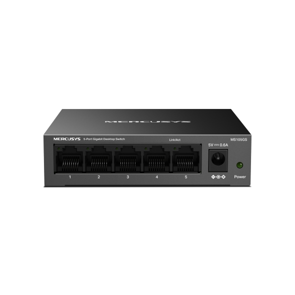 5-портов настолен гигабитен комутатор Mercusys MS105GS - EOL - Image 2