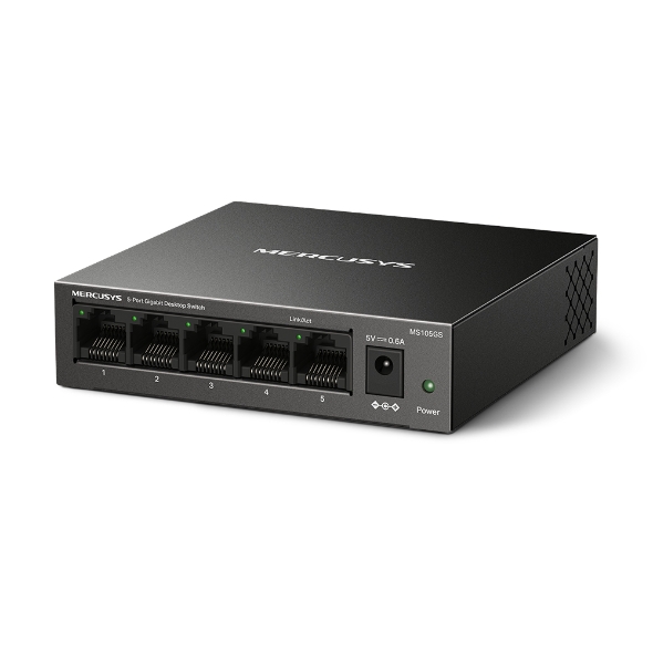 5-портов настолен гигабитен комутатор Mercusys MS105GS - EOL - Image 3
