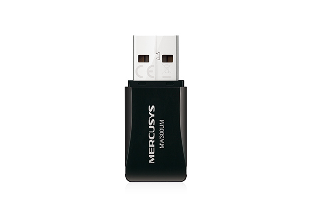 Безжичен мини USB адаптер Mercusys MW300UM N300 - Image 2
