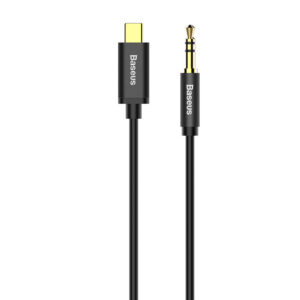 Адаптер Baseus Yiven CAM01-01 от USB-C към 3,5 мм мини жак, 120 см, черен