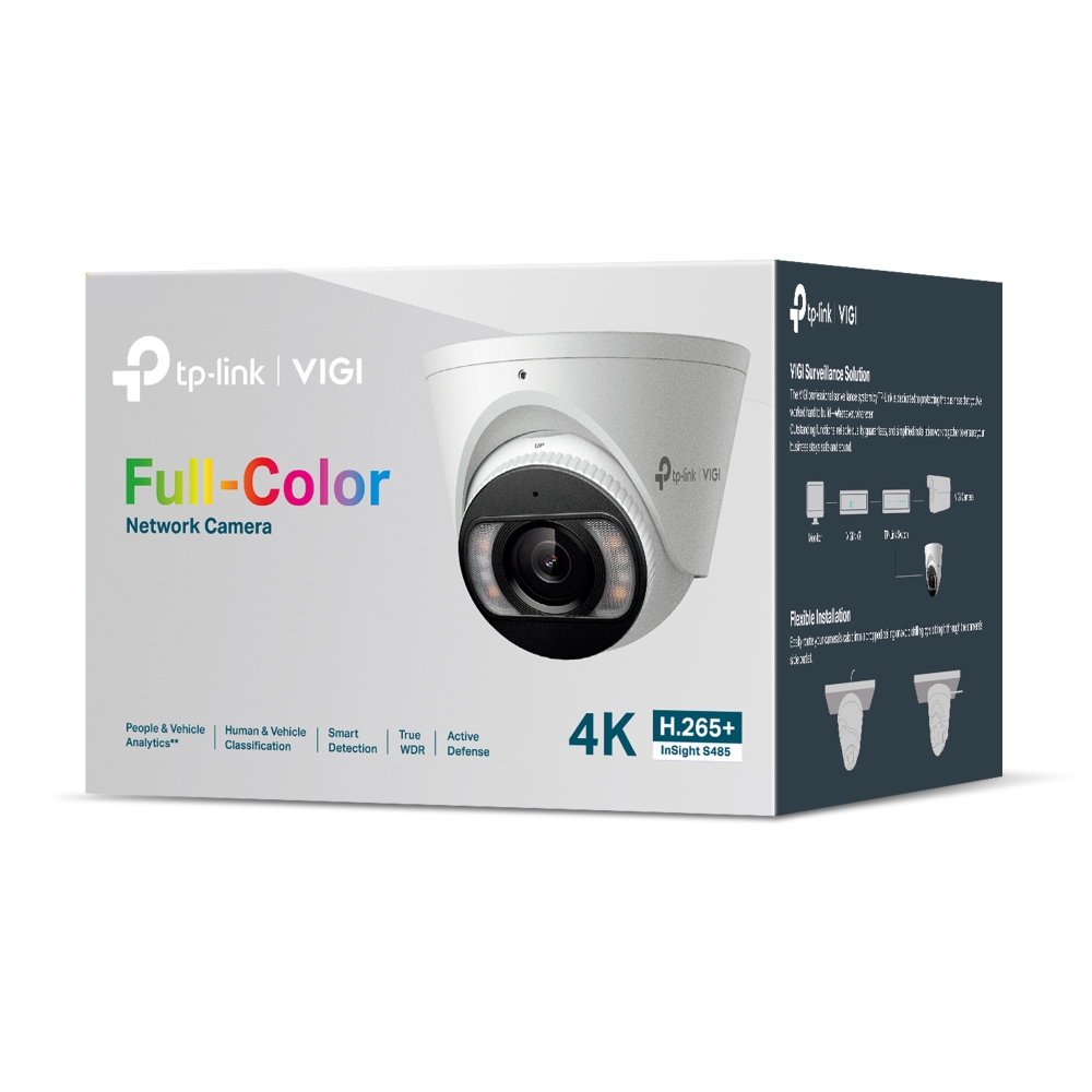 8MP пълноцветна куполна мрежова камера TP-Link VIGI InSight S485(4mm) - Image 5