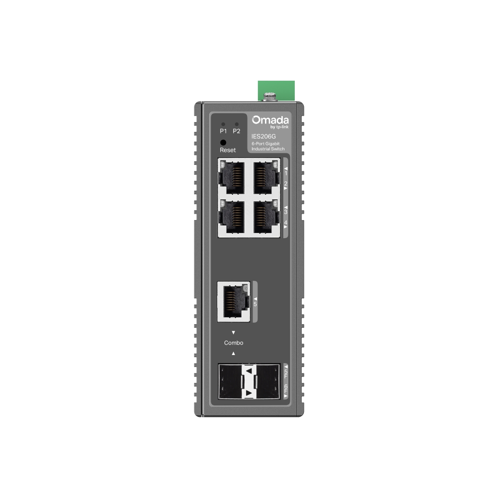 6-портов гигабитов индустриален лесно управляем комутатор TP-Link Omada IES206G - Image 2