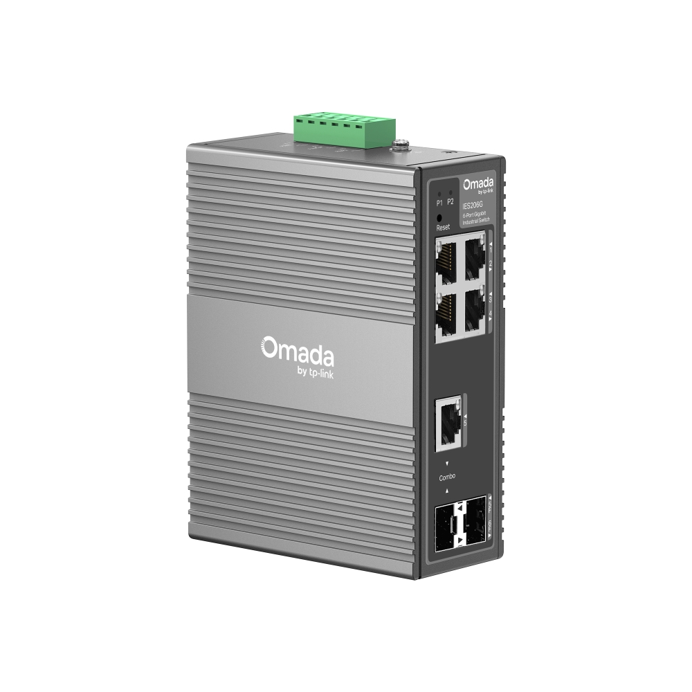 6-портов гигабитов индустриален лесно управляем комутатор TP-Link Omada IES206G
