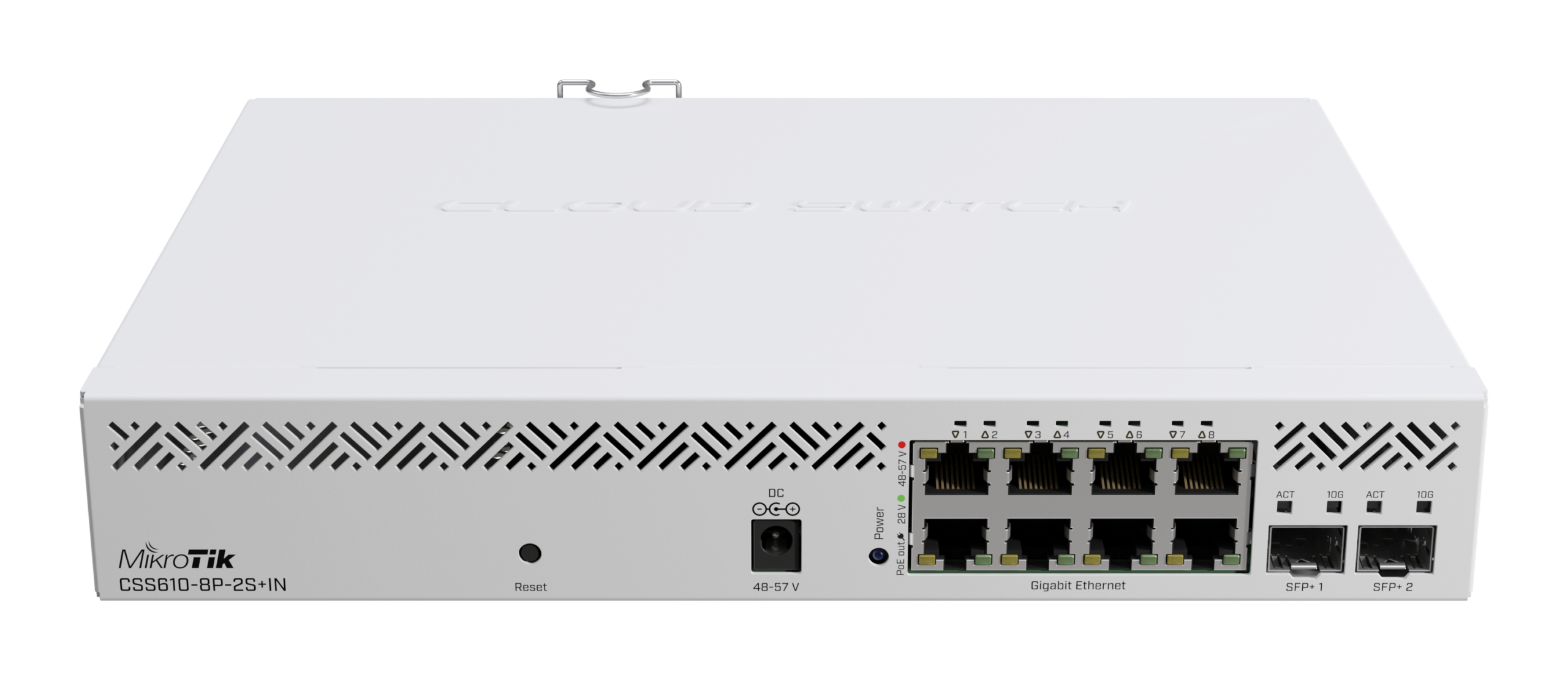 Комутатор MikroTik CSS610-8P-2S+IN