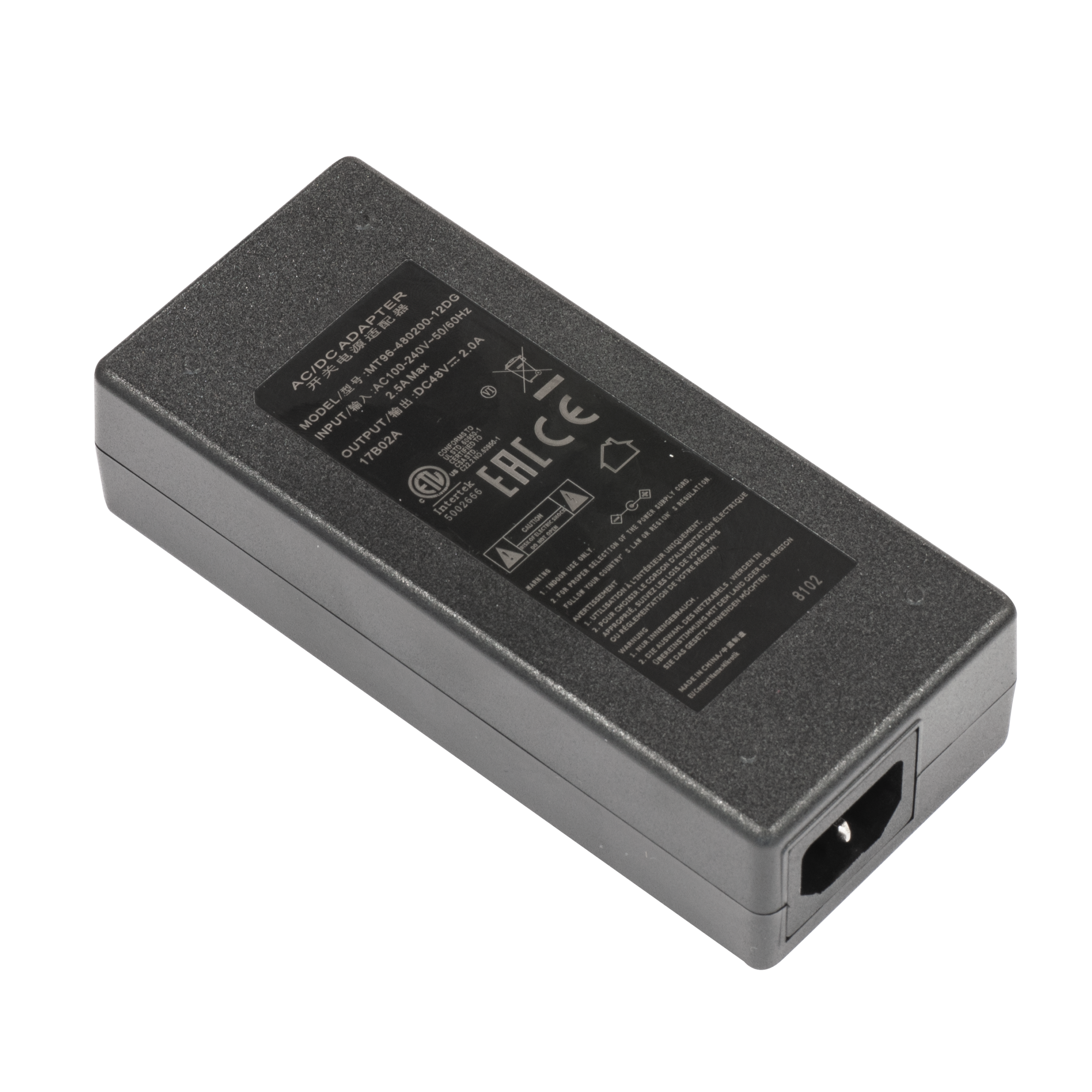 Захранващ PoE адаптер MikroTik 48V2A96W