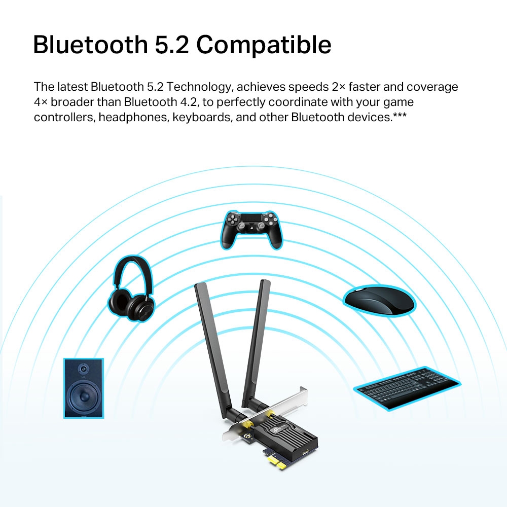 Безжичен PCIe адаптер TP-Link Archer Archer TX20E AX1800 - Image 4