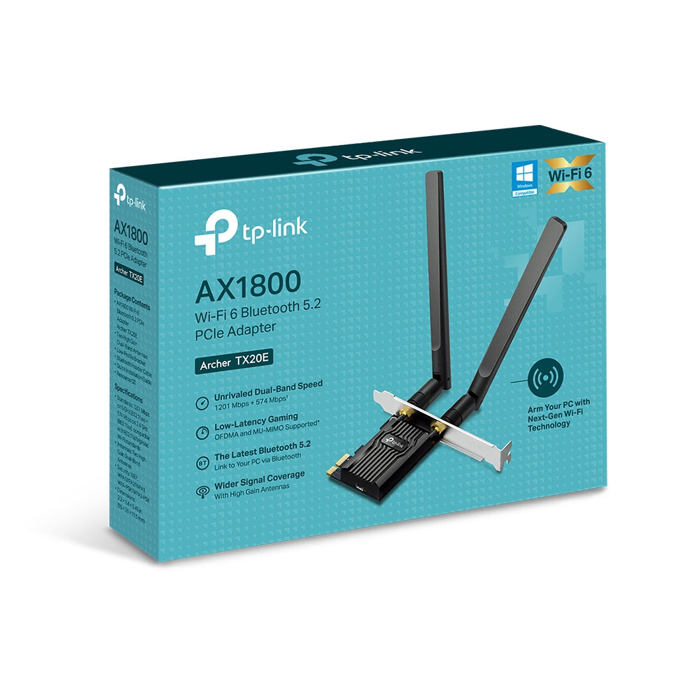 Безжичен PCIe адаптер TP-Link Archer Archer TX20E AX1800 - Image 5