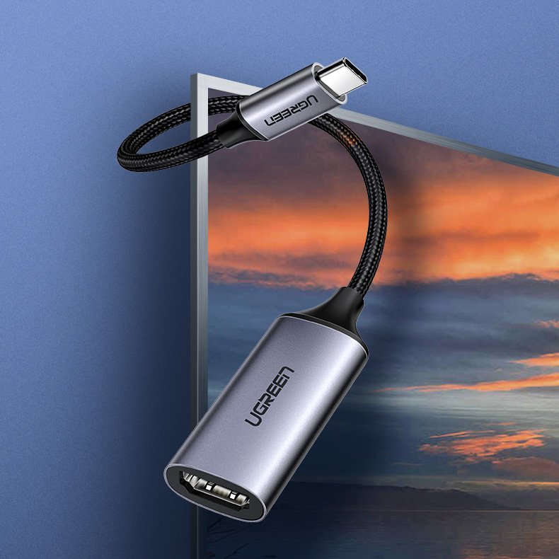 Адаптер Ugreen USB Type C към HDMI 2.0, 4K @ 60 Hz Thunderbolt 3 за MacBook / PC 70444 - сив - Image 2