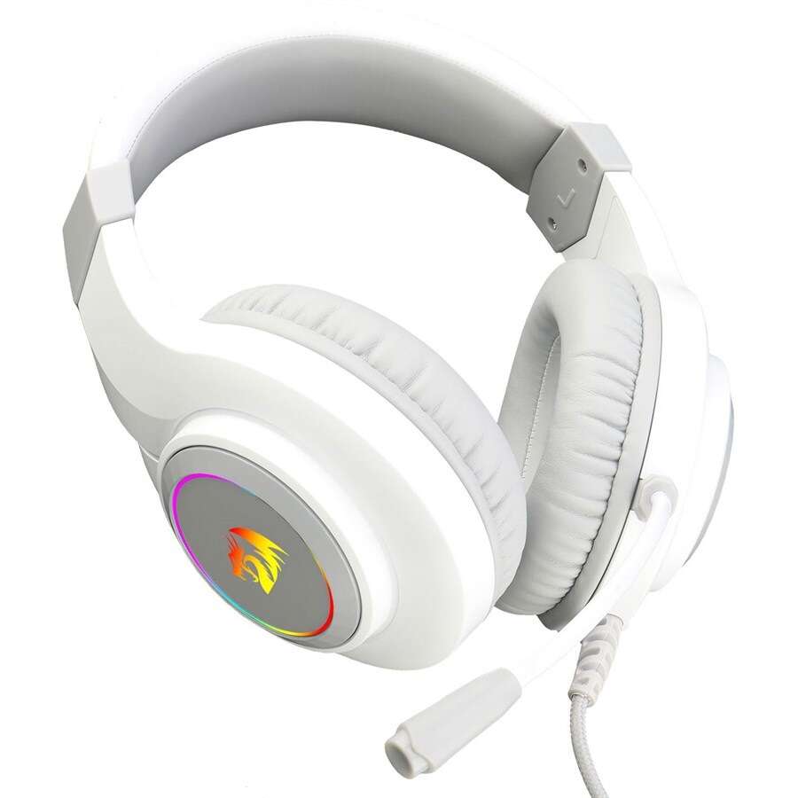 USB RGB LED геймърски слушалки с микрофон Redragon Hylas H260-W - Image 4