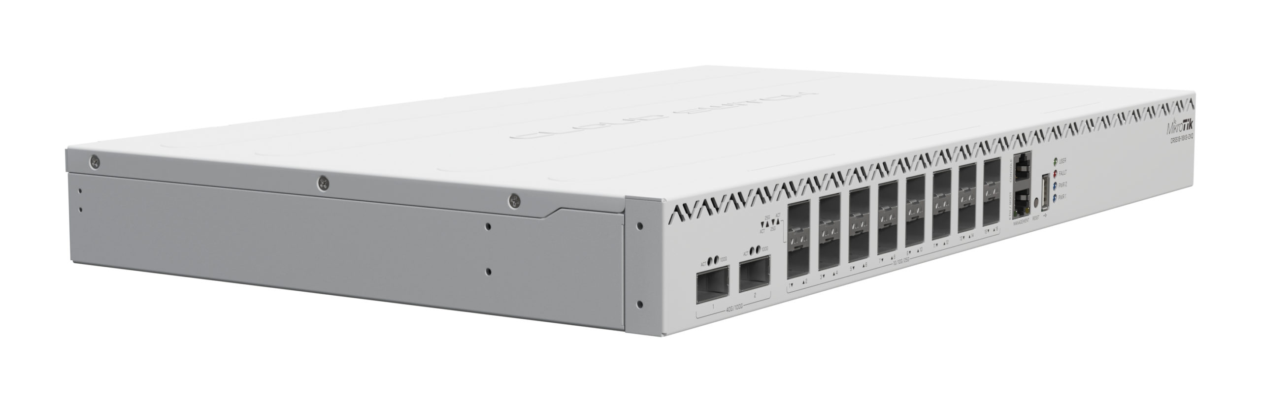 Комутатор MikroTik CRS518-16XS-2XQ-RM 2x 100 Gigabit QSFP28 порта и 16x 25 Gigabit SFP28 порта - Image 3