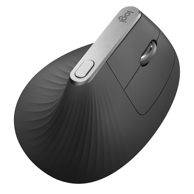 Безжична/жична мишка Logitech MX Vertical USB Type C, вертикална 910-005448 - тъмносива - Image 3